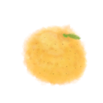 オレンジ、みかんイラスト無料手書き風